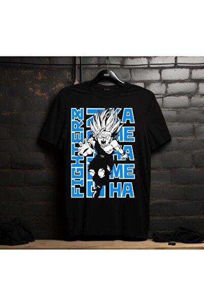 Flood Of Style تي شيرت رجالي منقوش برسومات الرسوم المتحركة للجنسين Dragon Bal...