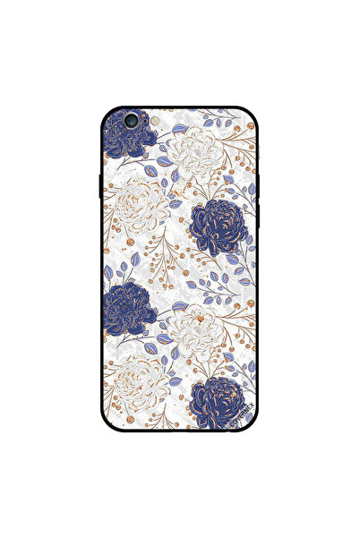Covernex غطاء حماية لجهاز iPhone 6s Plus بنقشة زهور باللونين الأبيض والأزرق
