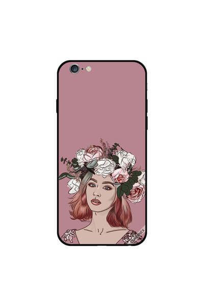 Covernex غطاء حماية لهاتف iPhone 6s Plus بطبعة فتاة محبة للزهور