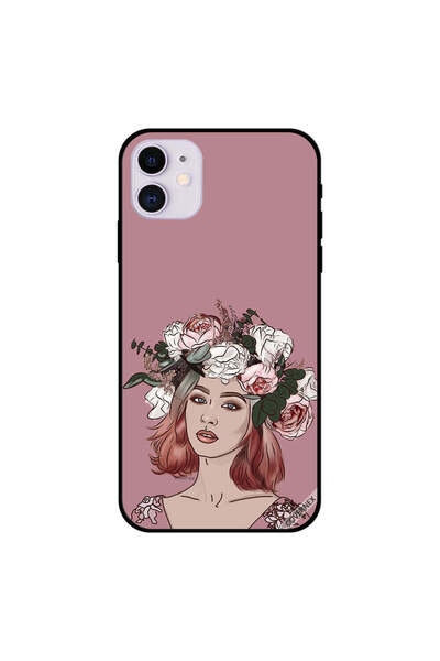 Covernex غطاء حماية لجهاز iPhone 11 بطبعة فتاة محبة للزهور