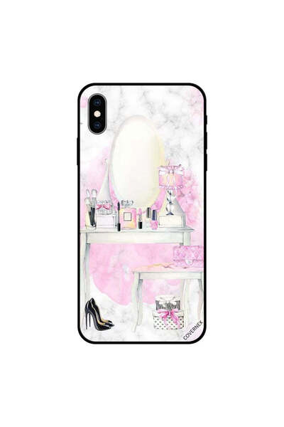 Covernex غطاء حماية لجهاز iPhone X - طاولة مكياج وردية