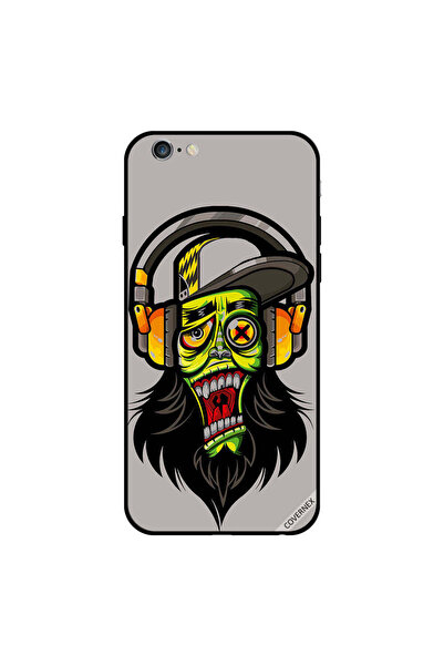 Covernex غطاء حماية لجهاز iPhone 6 Plus برسومات رجل ملتح يستمع إلى الموسيقى