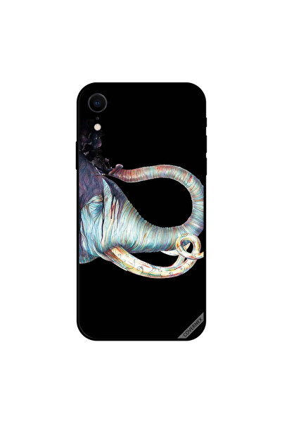 Covernex غطاء حماية لجهاز iPhone XR برسم فيل يستحم بالماء