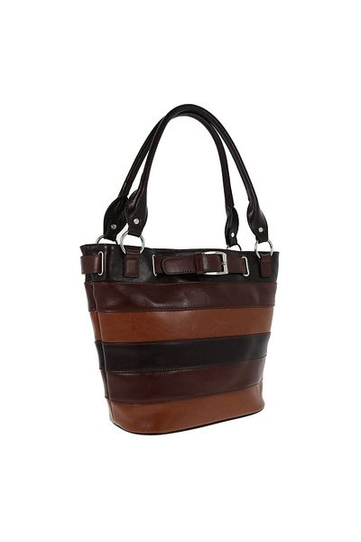 Magazinul de genti Geanta de dama din piele naturala, model 140, Maro