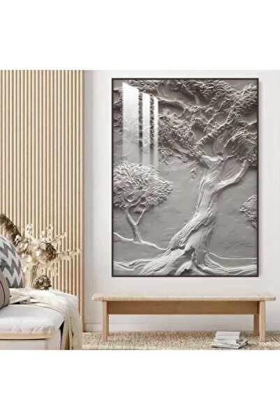 4gdran لوحة جدارية خشبية بتصميم الفن التجريدي مع برواز شامبين و طبقة من الاكر...