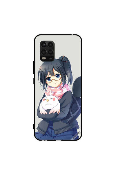 Covernex غطاء حماية لهاتف شاومي مي 10 لايت 5G فتاة تحمل حيوانًا أليفًا