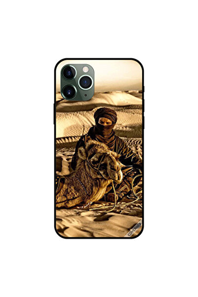 Covernex غطاء حماية لجهاز iPhone 11 Pro Max - رجل مع جمله في الصحراء