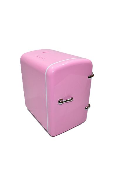 OEM Mini frigider portabil 4L, cu funcție de încălzire/răcire, roz