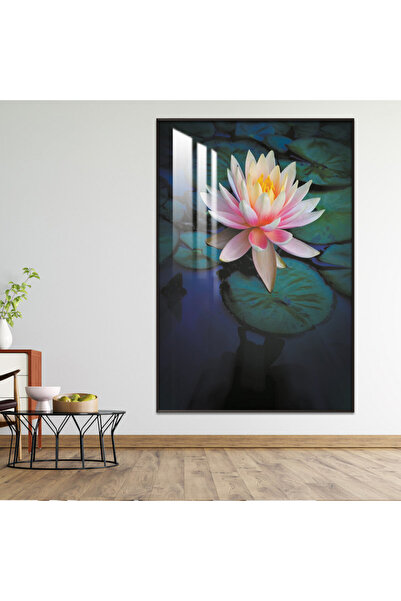 4gdran لوحة جدارية خشبية فاخرة مع برواز فضي و طبقة من الاكرليك الشفاف