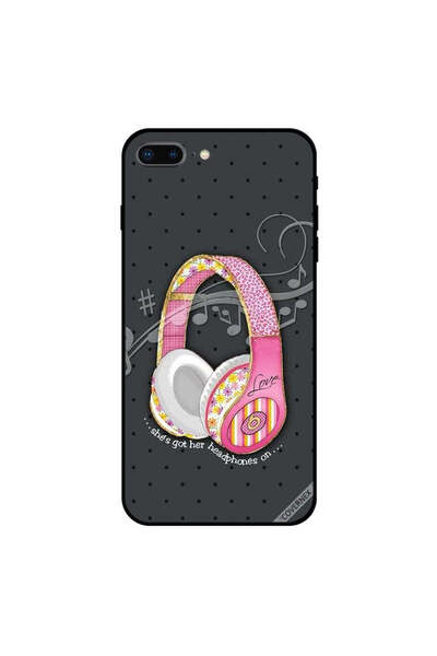 Covernex غطاء حماية لهاتف iPhone 7 Plus مطبوع عليه "لقد وضعت سماعات الرأس"