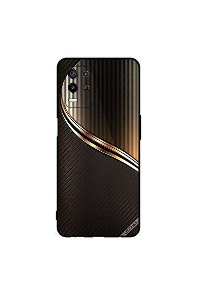 Covernex Protective Case Cover For Oppo K9x Dark Golden Steal Pattern