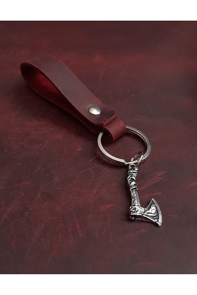 BSN Store Ax Figure Keychain ​​Premium Hand Made Real Leather Keychain