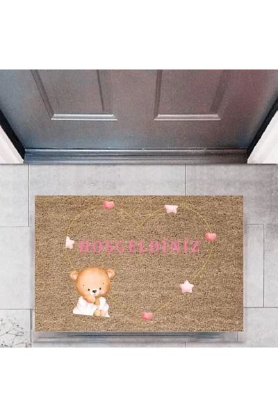 Mu Art Ahşap Door Mat Decorative Digital Printing Babyp-2754