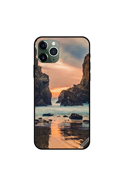 Covernex غطاء حماية لجهاز iPhone 11 Pro بمنظر البحر الصباحي في التلال