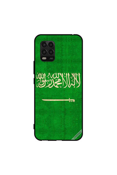 Covernex غطاء حماية لهاتف شاومي مي 10 لايت 5G بعلم المملكة العربية السعودية ا...