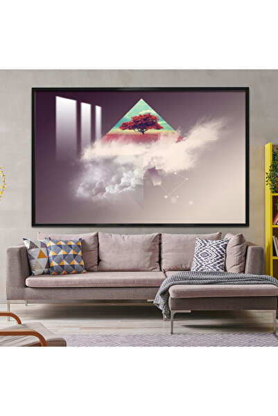 4gdran لوحة جدارية خشبية فاخرة مع برواز شامبين و طبقة من الاكرليك الشفاف