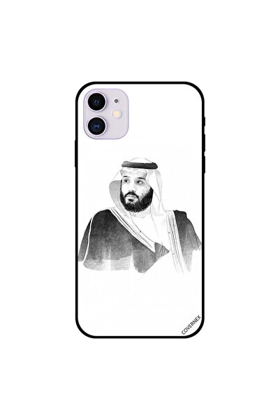 Covernex غطاء حماية لجهاز آيفون 11 محمد بن سلمان بالأبيض والأسود العتيق