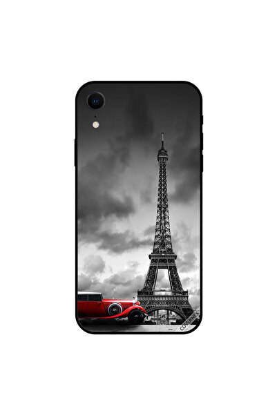 Covernex غطاء حماية لهاتف iPhone XR DCP00001 برج إيفل وسيارة حمراء