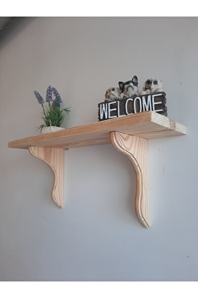 handwood Ahşap Duvar Rafı 15cm Derinlik Çam Ağacından Dekoratif duvar Rafı