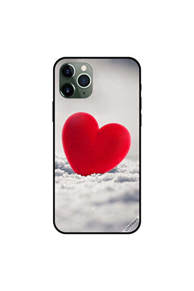 Covernex غطاء حماية لجهاز iPhone 11 Pro Max بتصميم قلب أحمر جميل