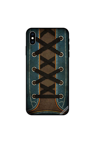 Covernex غطاء حماية لهاتف iPhone XS MAX بتصميم حذاء كلاسيكي مربوط