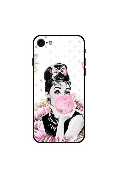 Covernex غطاء حماية لهاتف iPhone 8 بتصميم مشبك شعر وردي للبنات