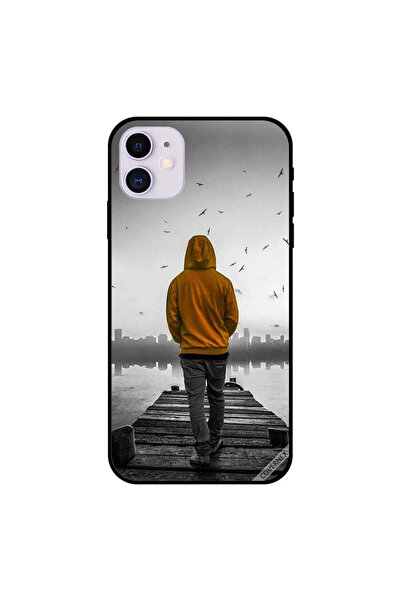 Covernex غطاء حماية لجهاز iPhone 11 بتصميم فتى حزين يمشي