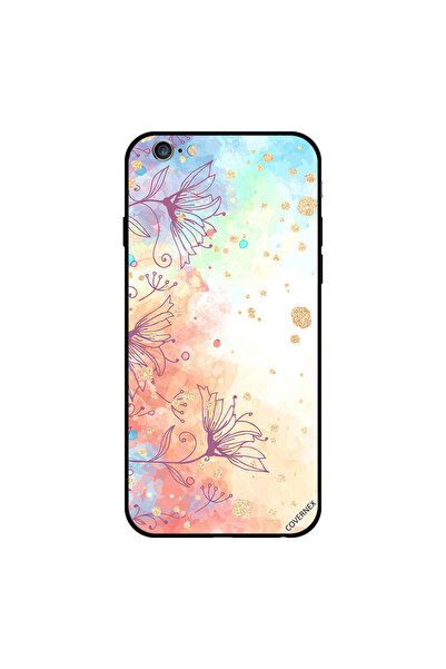 Covernex غطاء حماية لجهاز iPhone 6s Plus بنقشة زهور ذهبية