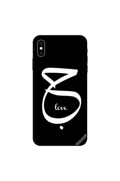 Covernex iPhone XS Case Cover Habba Love B&W