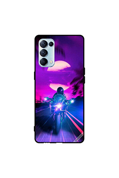 Covernex غطاء حماية لهاتف Oppo Reno5 Pro 5G راكب الدراجة النارية يترك القمر خلفه