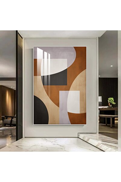 SND لوحة جدارية خشبية بتصميم الفن البوهيمي مع برواز فضي و طبقة من الاكرليك ال...