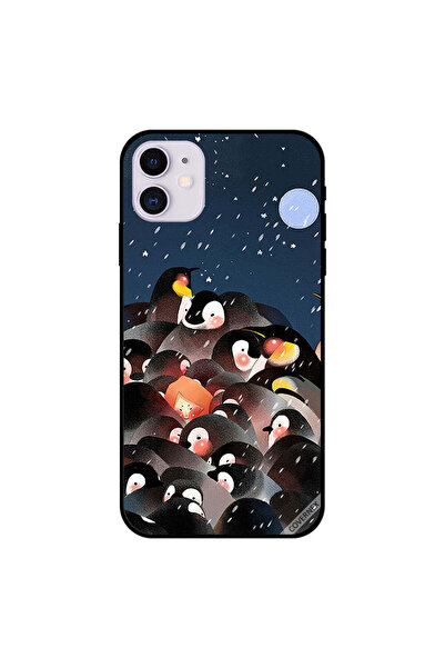 Covernex غطاء حماية لجهاز iPhone 11 بطباعة طيور البطريق المستمتع