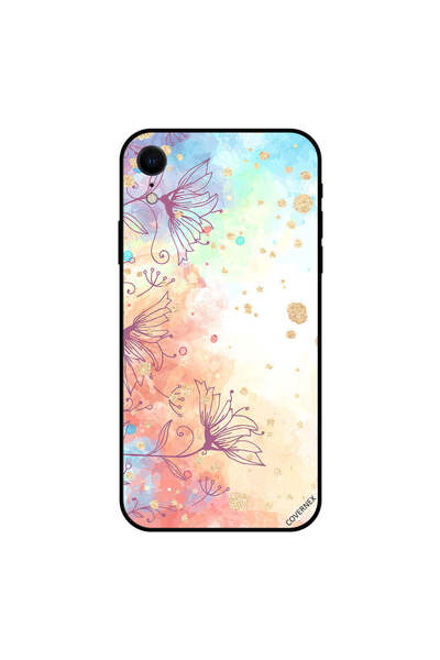 Covernex غطاء حماية iPhone XR بنقشة زهور ذهبية