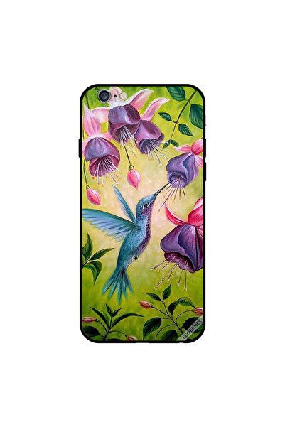 Covernex غطاء حماية لجهاز iPhone 6s بتصميم طائر لطيف ملمس زهرة