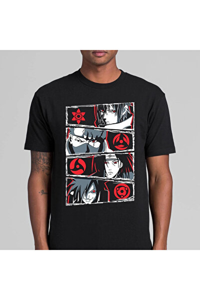 Flood Of Style تي شيرت صيفي للرجال منقوش برسومات الرسوم المتحركة ناروتو دوجيستو