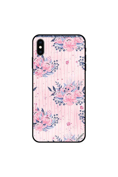Covernex غطاء حماية لهاتف iPhone XS MAX بنقشة زهور وردية