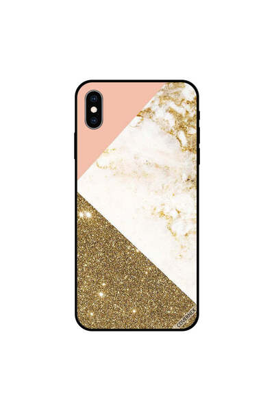 Covernex غطاء حماية لجهاز iPhone XS MAX بنمط لامع ذهبي وغير لامع