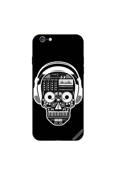 Covernex غطاء حماية لجهاز iPhone 6 Plus بطبعة جمجمة موسيقية باللونين الأبيض و...