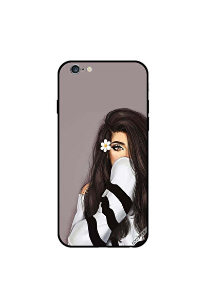 Covernex غطاء حماية لجهاز iPhone 6s Plus وردة بيضاء في أذنها