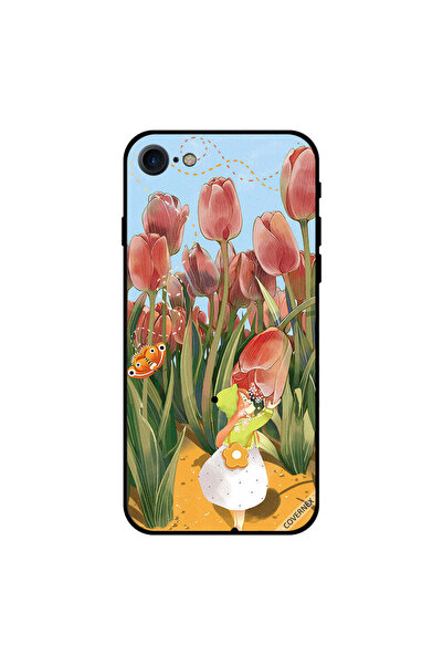 Covernex iPhone 7 Case Cover Girl And Tulips