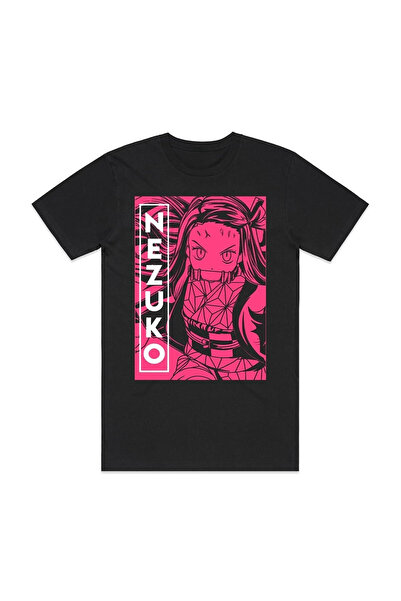 Flood Of Style تي شيرت رجالي منقوش برسومات الرسوم المتحركة كامادو تانجيرو ‌  ...