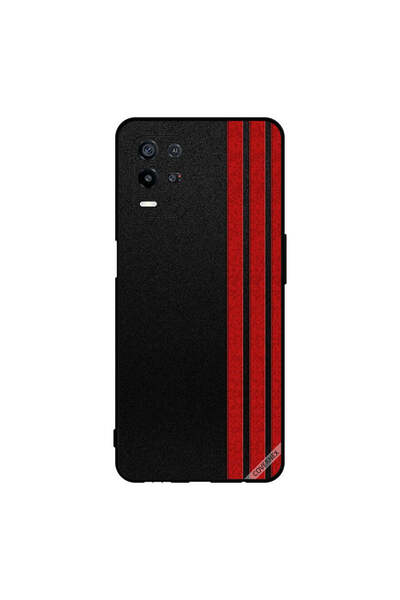 Covernex غطاء حماية لهاتف Oppo K9x بثلاثة خطوط عمودية حمراء