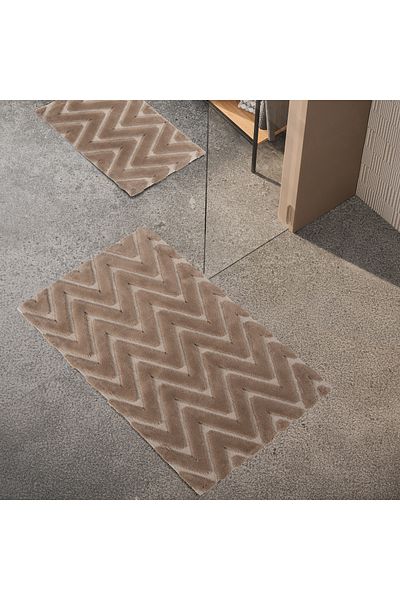 Schafer Home Eleo Cotton 2-Pack Bath Mat-Cappuccino