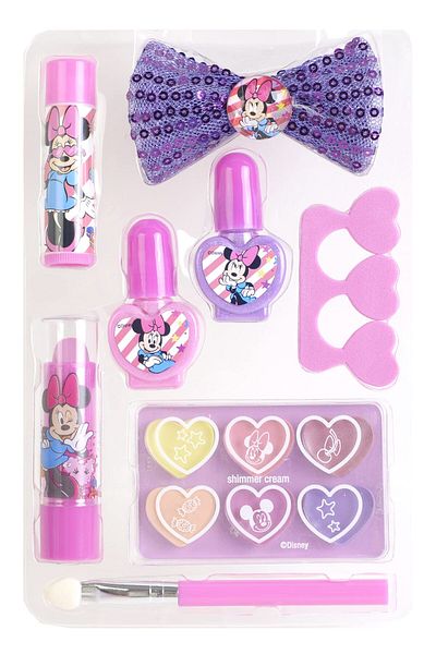 OEM Set de machiaj Minnie într-o carte delicioasă cu secretele de frumusețe ale lui Minnie și accesorii colorate
