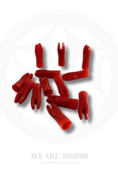 okcubaba Okçubaba Polycarbonate Resin Geleneksel Gez 8mm Kırmızı 10 Adet