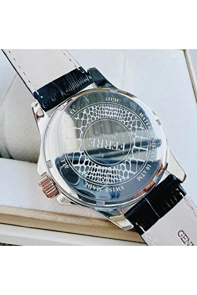 Ferre Milano Pánské hodinky Ferre Milano FM1G157L0021 z růžového zlata s tmavě modrým ciferníkem a quartzovým mechanismem.