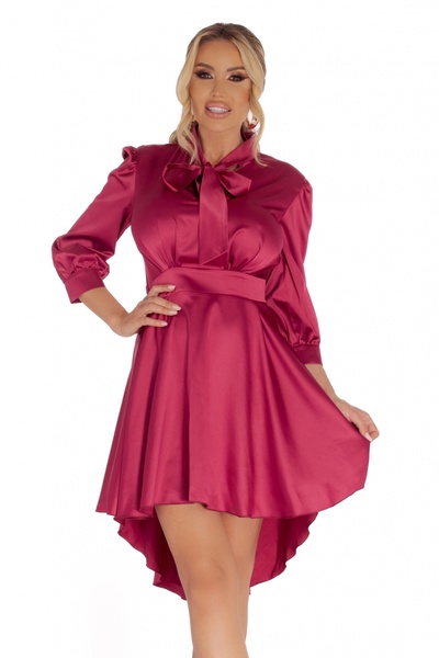 Atmosphere Fashion Rochie asimetrică din satin violet