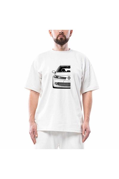 Z zepplin Renault Megane 2 Oversize Άσπρη Τ-Shirt