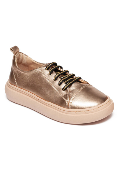 PJ Shoes Tenisi din piele pentru fete Cloud bronz