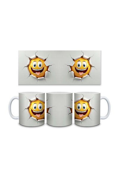 IŞILAY PROMOSYON 3D Emoji Printed Mug